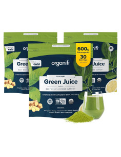 Organifi Jugo Verde - Polvo Orgánico 30 Porciones - Control de Estrés