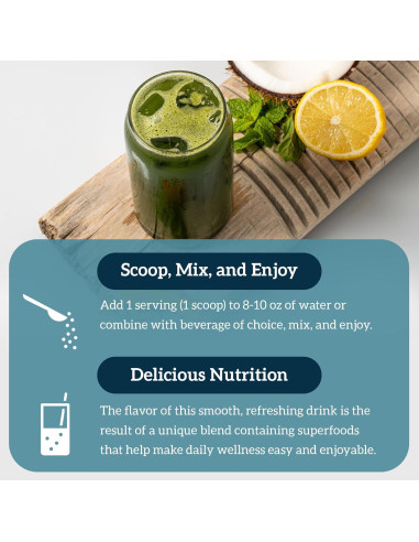 Organifi Jugo Verde - Polvo Orgánico 30 Porciones - Control de Estrés