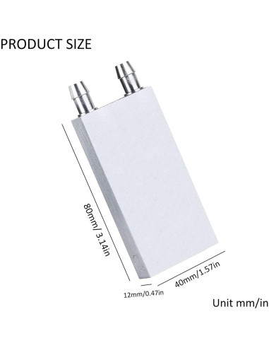 Bloque de Enfriamiento de Agua CLYXGS 40x80mm Aluminio