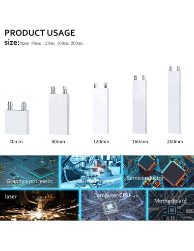 Bloque de Enfriamiento de Agua CLYXGS 40x80mm Aluminio