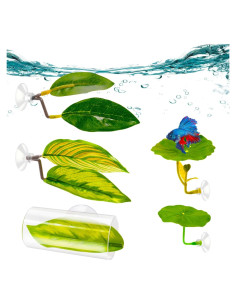 Juego de Acuario para Peces Betta - Hamaca y Túnel Acrílico