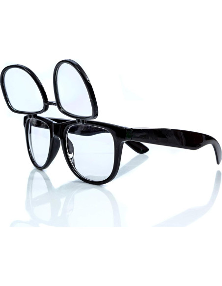 Gafas de Difracción Abatibles Plur Vision - Lentes Claras para Rave