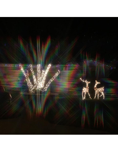 Gafas de Difracción Abatibles Plur Vision - Lentes Claras para Rave