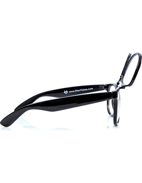 Gafas de Difracción Abatibles Plur Vision - Lentes Claras para Rave
