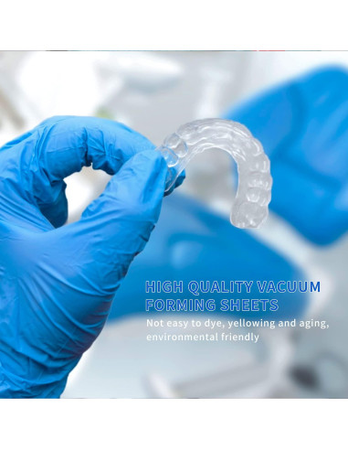 Hojas de Splint Dental Termoformadas 1.0mm - 20 Piezas