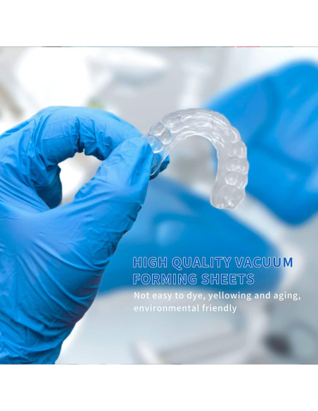 Hojas de Splint Dental Termoformadas 1.0mm - 20 Piezas