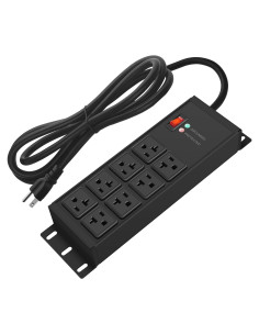 Tira de Poder Magnética CCCEI 8 Salidas 1.83m 20Amp Negro