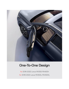 Parasoles para Parabrisas Lexus RX 2016-2022 - Cuero Marrón 2