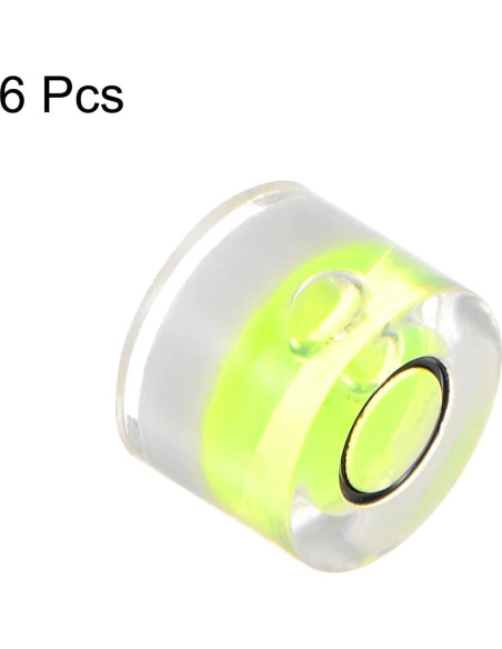 Nivel de Burbuja Espiritual HARFINGTON 6pcs 8mm Verde