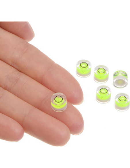 Nivel de Burbuja Espiritual HARFINGTON 6pcs 8mm Verde