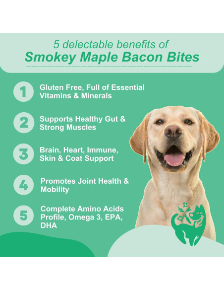 Galletas Veganas para Perros Vivus 150g - Bocados de Bacun Ahumado