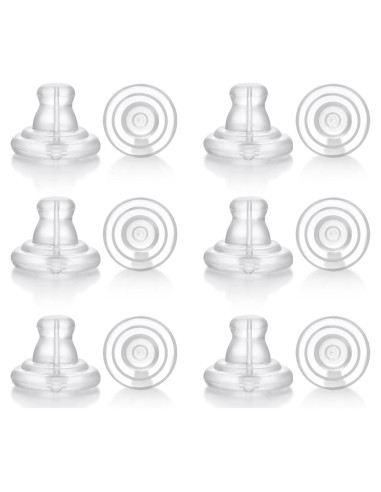 12 Piezas Respaldo de Silicona Hipoalergénico para Pendientes Hazifes