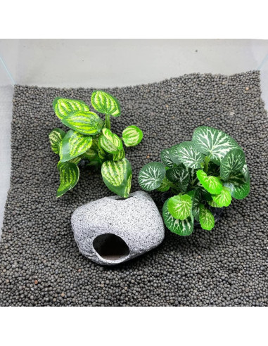 Decoración Acuario Smoothedo 3pcs Plantas Artificiales 10cm