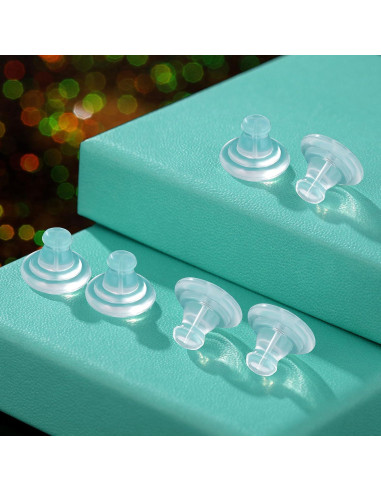 12 Piezas Respaldo de Silicona Hipoalergénico para Pendientes Hazifes