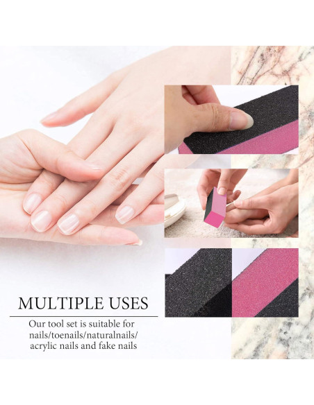 Bloques de Pulido de Uñas SKYPIA 2 Piezas 9.4x3.5cm