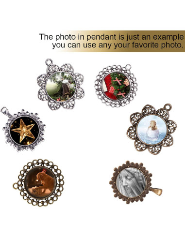 Kit 24 Bandejas Colgantes Bezel PH PandaHall para DIY