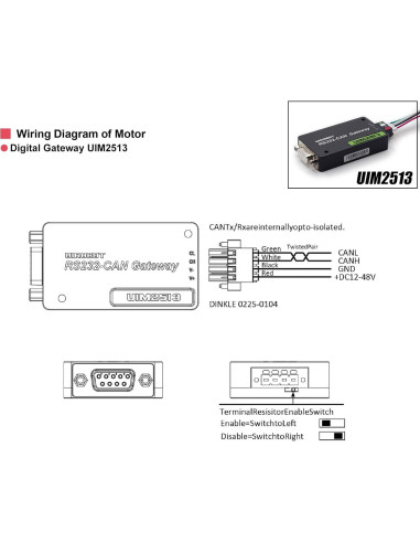 Kit de Evaluación Servo Paso a Paso UIROBOT NEMA 8/11