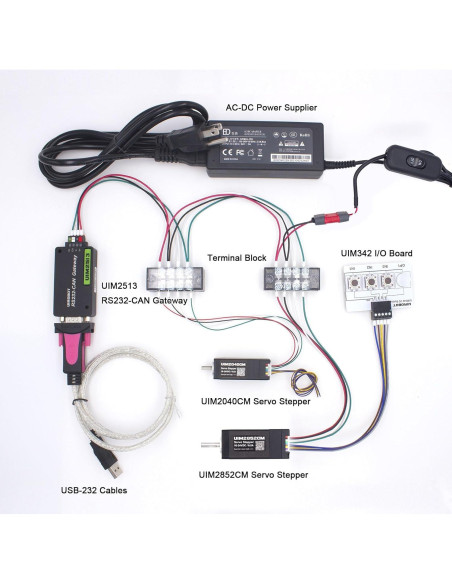Kit de Evaluación Servo Paso a Paso UIROBOT NEMA 8/11