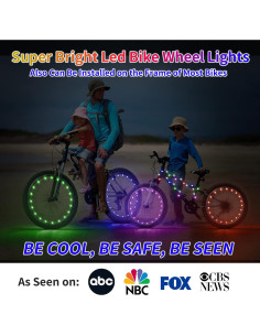 Luces LED para Ruedas de Bicicleta DAWAY A01 - 7 Colores 2