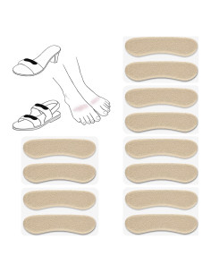 Extensor de Correa de Sandalia Cutecrop 6 Pares Beige Antideslizante