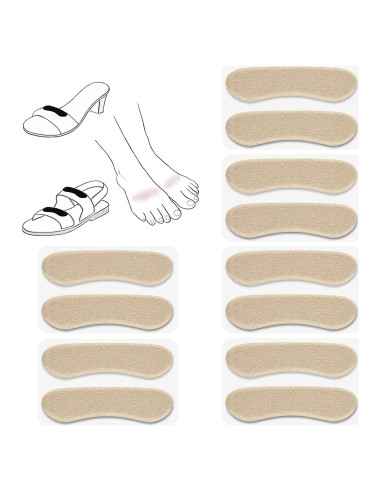 Extensor de Correa de Sandalia Cutecrop 6 Pares Beige Antideslizante