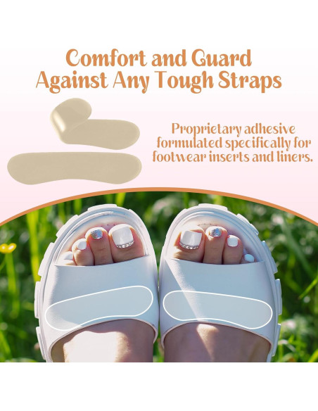 Extensor de Correa de Sandalia Cutecrop 6 Pares Beige Antideslizante