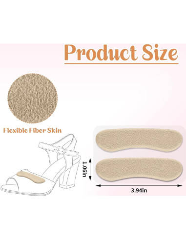 Extensor de Correa de Sandalia Cutecrop 6 Pares Beige Antideslizante