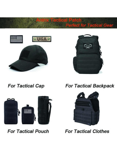 Parche Táctico de Seguridad Antrix 8cm Bordado 3D