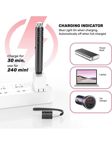 Puntero láser rojo USB Yiwu 9127 2 en 1 para oficina y gatos