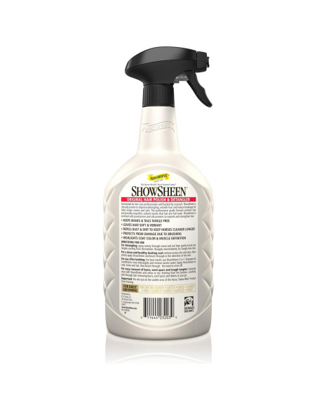 Absorbine ShowSheen Desenredante 946ml para Caballos y Perros