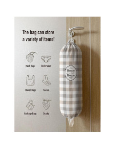 Soporte Organizador de Bolsas de Plástico Hglian Beige 58.4x22.9cm 2