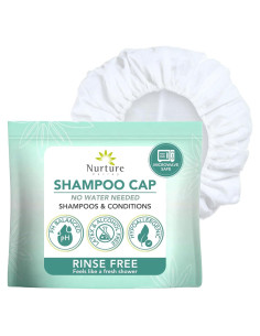 Gorro de Champú Sin Enjuague Nurture | 1 Cuenta (Paquete de 6)