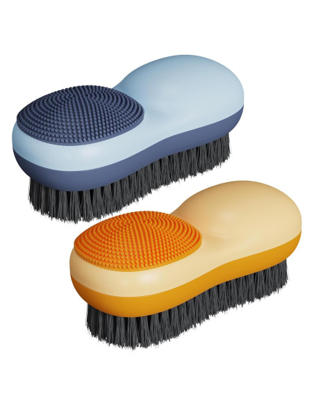 Cepillo Quitamanchas Selaurel 2 Piezas Azul y Naranja