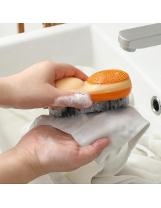 Cepillo Quitamanchas Selaurel 2 Piezas Azul y Naranja 2