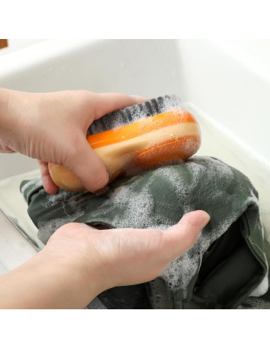 Cepillo Quitamanchas Selaurel 2 Piezas Azul y Naranja