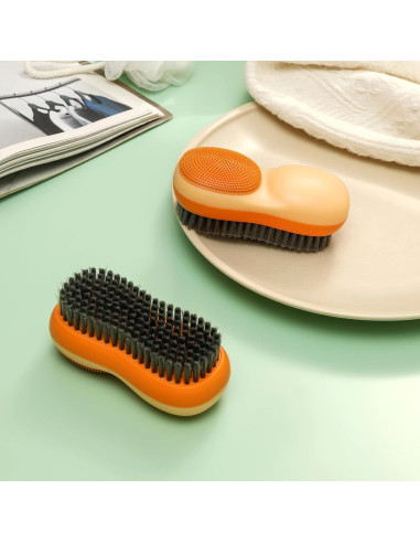 Cepillo Quitamanchas Selaurel 2 Piezas Azul y Naranja