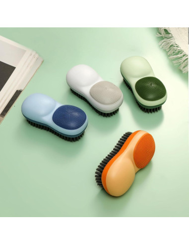 Cepillo Quitamanchas Selaurel 2 Piezas Azul y Naranja