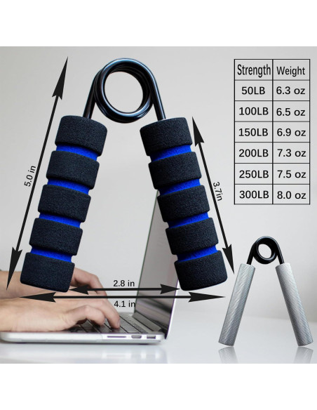 Entrenador de Fuerza de Agarre Lotorr 100 lbs Antideslizante