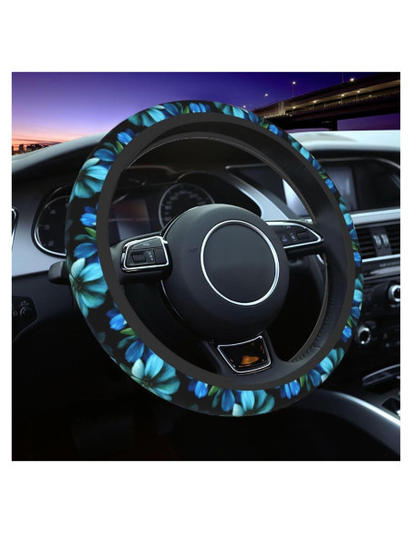 Funda de Volante Neopreno TSIQRT Azul 37-38 cm Antideslizante