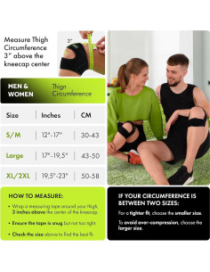 Faja de Rodilla GARNO Ajustable para Alivio de Dolor - Pequeño/Mediano 2