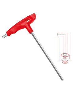 Juego de llaves Allen WISEUP 2.5mm con mango en T ergonómico