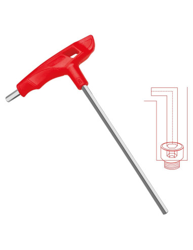 Juego de llaves Allen WISEUP 2.5mm con mango en T ergonómico