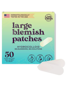 Parches Hidrocoloides Grandes LivaClean 50CT para Acné