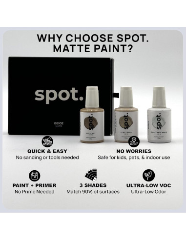Pintura de Retoque Spot. Beige Mate - Kit 3 Unidades 29.57 ml
