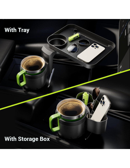 Soporte para Taza de Coche SodaRide 4 en 1 con Bandeja