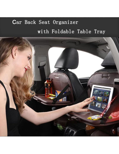 Organizador de Asiento Trasero ASENDIWAY con Bandeja Plegable