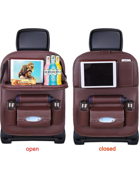 Organizador de Asiento Trasero ASENDIWAY con Bandeja Plegable
