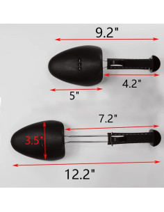 Árbol de Zapatos Ajustable YY YEARCHY - 2 Pares, Negro 2