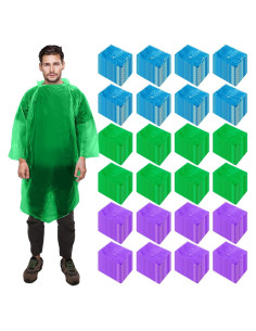 Ponchos de Lluvia Desechables Pasimy 150 Pcs Unisex Adulto