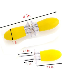 16 Piezas Sujetadores de Maíz Acero Inoxidable YIKANGHENG 2